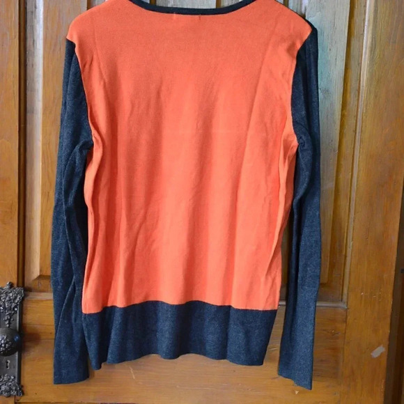 Orange and Grey Sweater with Rivet detail - Picture 7 of 7
